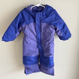 L.L.Bean Infant/Toddler Cold Buster Snowsuit - Purple - Size 12-18 Months